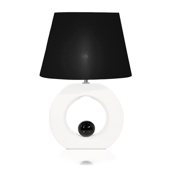 Черно-бяла настолна лампа Globen Lighting Circle - Globen Lighting