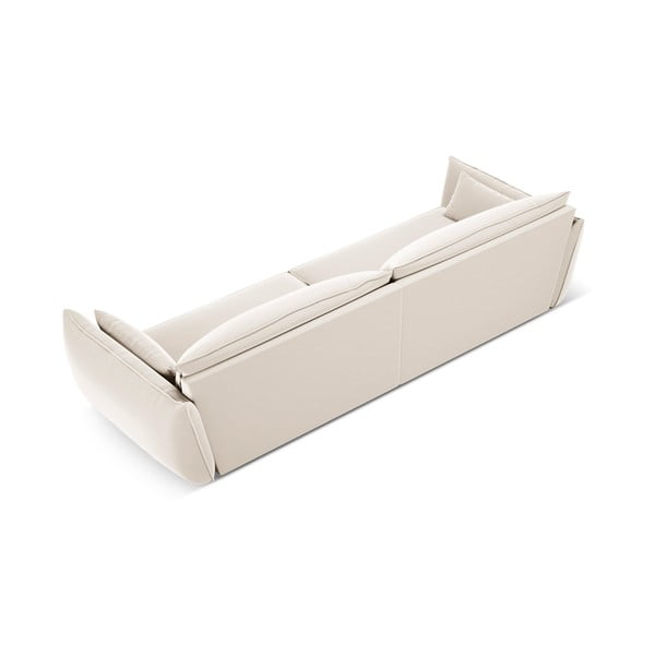 Бежов кадифен диван 248 cm Vanda – Mazzini Sofas-image-3