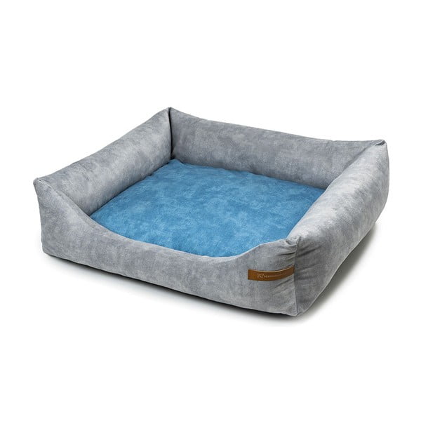 Синьо-светлосиво легло за кучета 65x75 cm SoftBED Eco M – Rexproduct