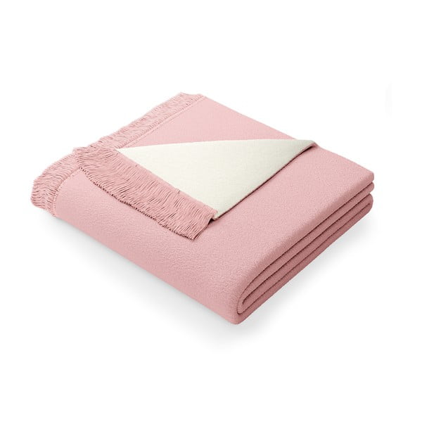 Прахово розово одеяло със смес от памук , 150 x 200 cm Franse - AmeliaHome