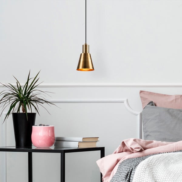 Черно и златисто висящо осветително тяло ø 14 cm Kem – Opviq lights-image-3