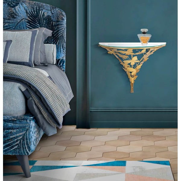 Нощно шкафче в златисто Butterfly – Mauro Ferretti-image-4