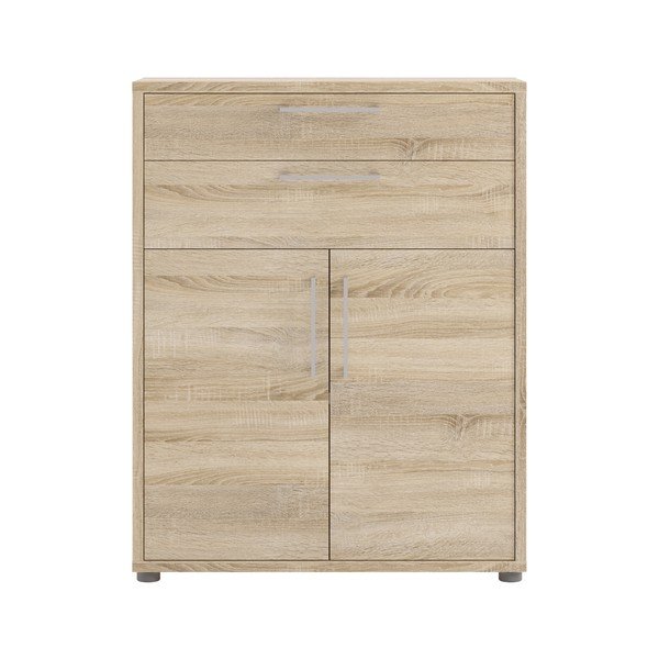 Модулна библиотека от дъбов декор в естествен цвят 89x113 cm Prima – Tvilum-image-2