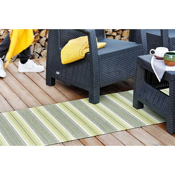 Зелен външен килим 100x70 cm Runö - Narma-image-3
