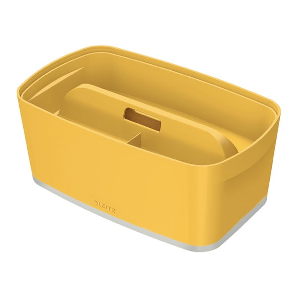 Жълта кутия за съхранение с капак Cosy, обем 5 л MyBox Cosy - Leitz-image-4