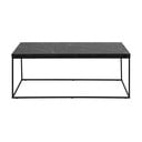 Черна масичка за кафе с плот от имитация на мрамор 55x110 cm Barossa – Actona