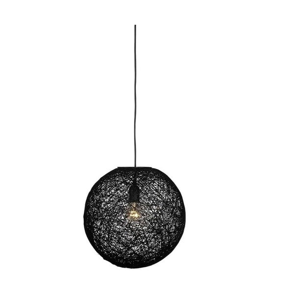 Черна лампа за таван Twist, ⌀ 45 cm - LABEL51
