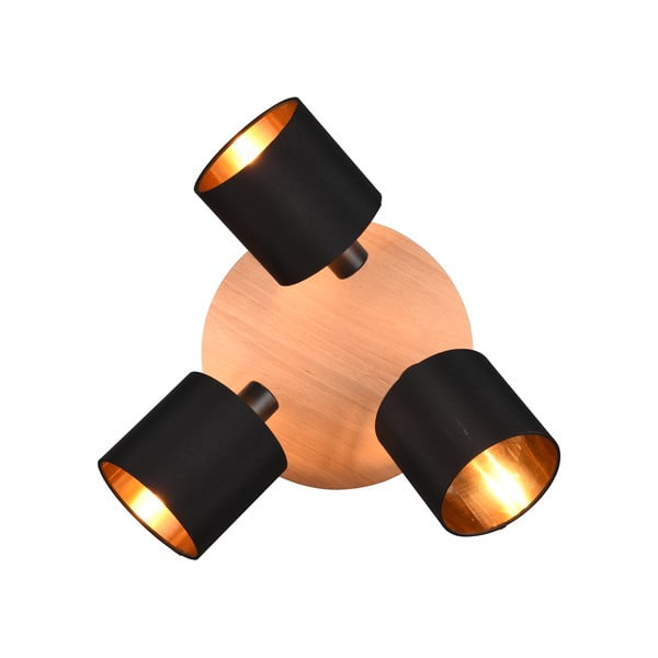 Прожектор в черен и естествен цвят ø 12 cm Tommy – Reality-image-4