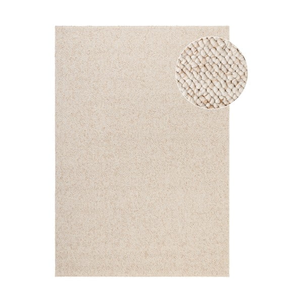 Кремав килим подходящ за пране 200x290 cm Rocco Cream – Elle Decoration