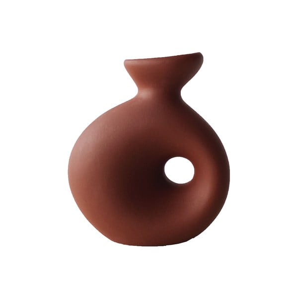 Керемиденочервена керамична ваза Delta - Rulina
