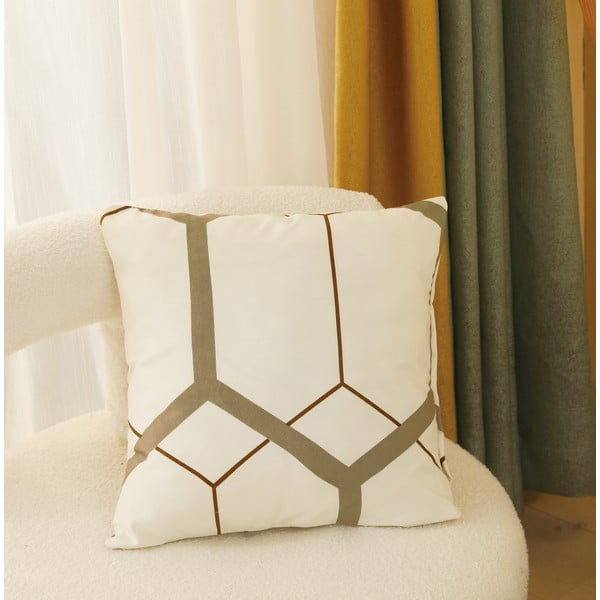 Кремаво единично спално бельо от микросатен 6 части 140x200 cm Carter – My House-image-3