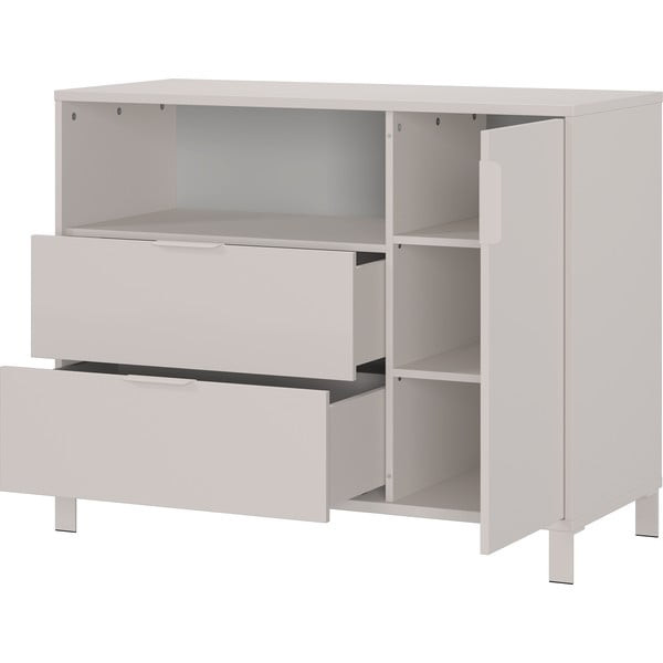 Кремав детски скрин 115x92x54 cm Alkmaar – Germania-image-3