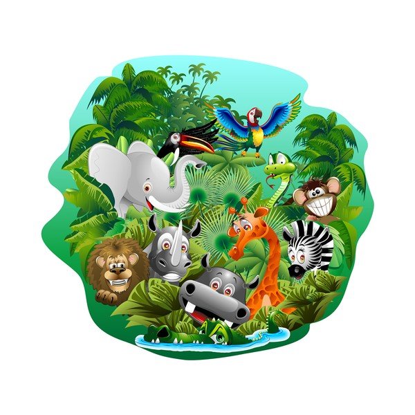 Nástěnná samolepka Ambiance Animals-image-2