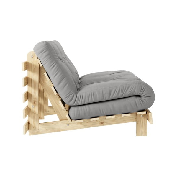 Сив разтегателен диван 140 cm Roots - Karup Design-image-4