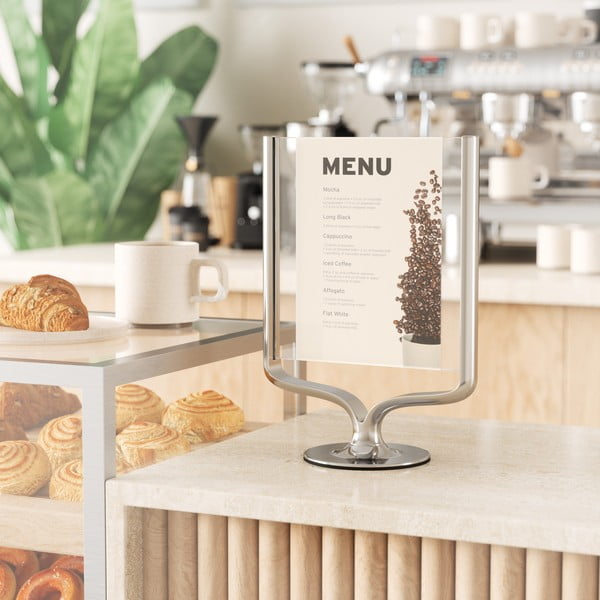 Метална стояща рамка в сребристо 18x25 cm Wishbone – Umbra-image-1