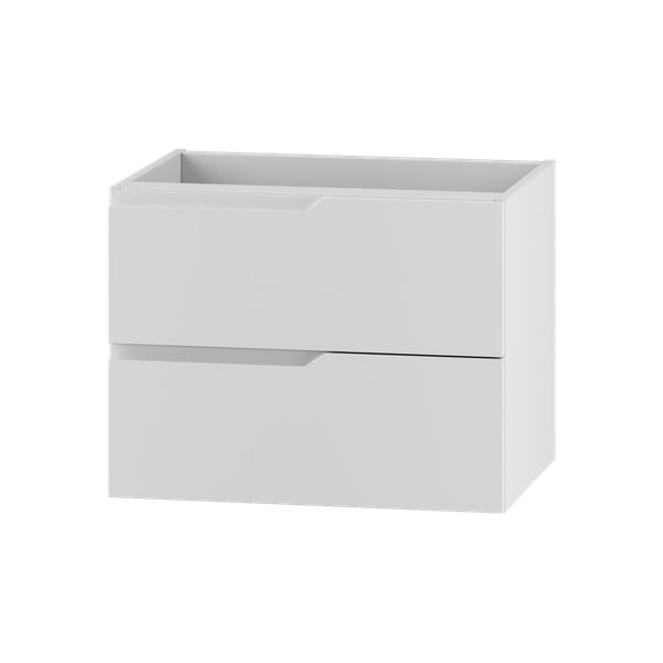 Бял нисък висящ шкаф под умивалника 60x46 cm Nicea - STOLKAR