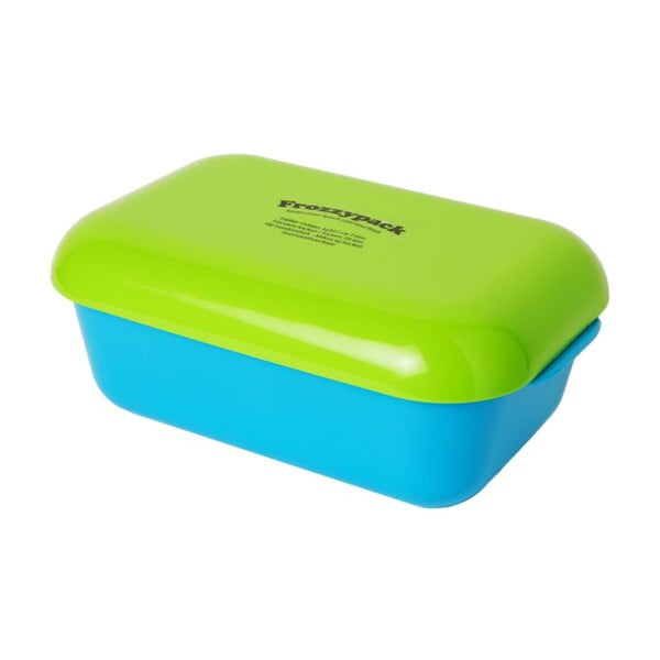 Chladící svačinový box Frozzypack Summer Edition, turquoise/green