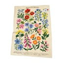 Бежова памучна кърпа за чай , 50 x 70 cm Wild Flowers - Rex London
