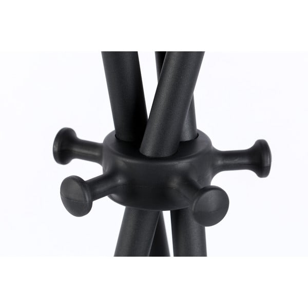 Черна стоманена стойка за връхни дрехи Darwin – White Label-image-3