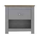 Сиво нощно шкафче Emerald – Støraa