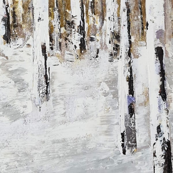 Ръчно рисувана картина 70x70 cm Бреза - Wallity-image-2