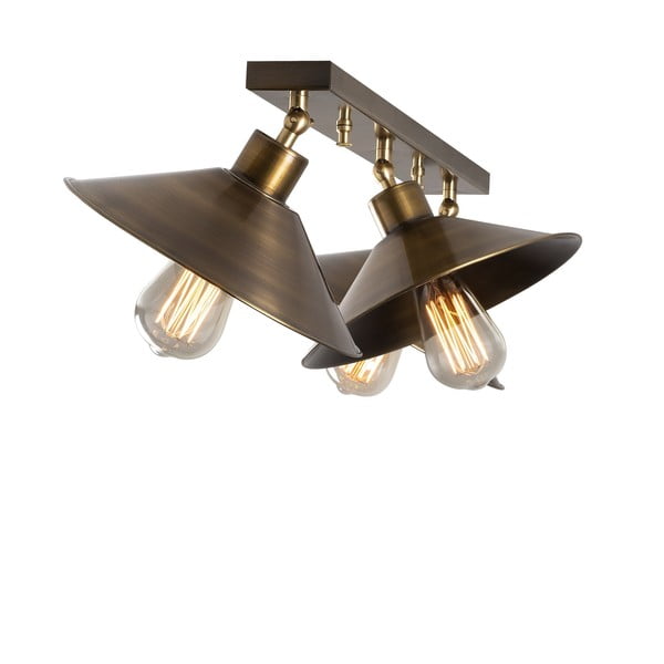 Осветително тяло за таван в бронзов цвят с метален абажур ø 24 cm Berceste – Opviq lights-image-1
