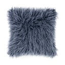Синя кожена възглавница от мохер, 45 x 45 cm - Tiseco Home Studio
