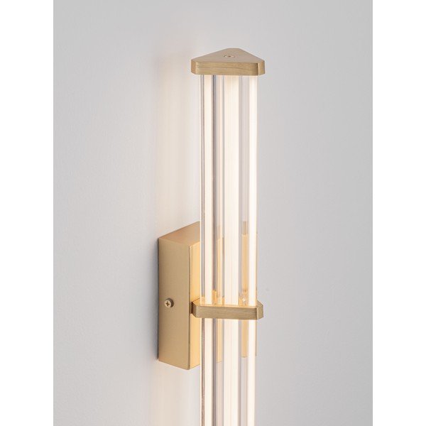 Матово златиста метална LED затъмняваща се стенна лампа Pheme – Nova Luce-image-3