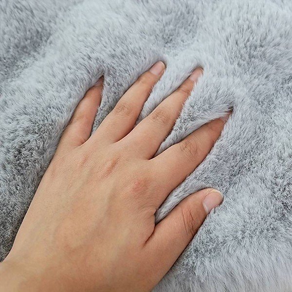 Светлосив кръгъл килим подходящ за пране ø 120 cm Bubble Grey – Mila Home-image-1
