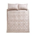 Бежово двойно удължено спално бельо от дамаск 230x220 cm Damask Jacquard – Catherine Lansfield