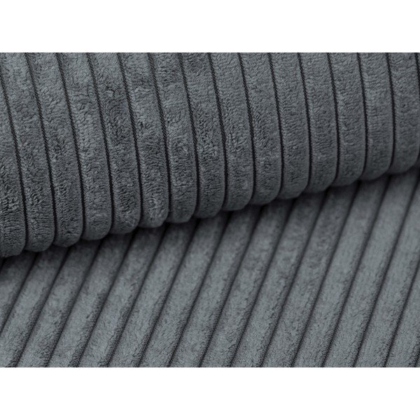 Тъмносив ъглов диван от рипсено кадифе (ляв ъгъл) Campi – Cosmopolitan Design-image-4