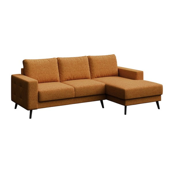 Оранжев ъглов диван (десен ъгъл) Fynn - Ghado-image-2