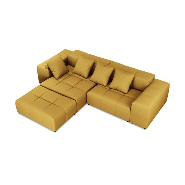 Жълт ъглов диван (променлива) Rome - Cosmopolitan Design-image-3