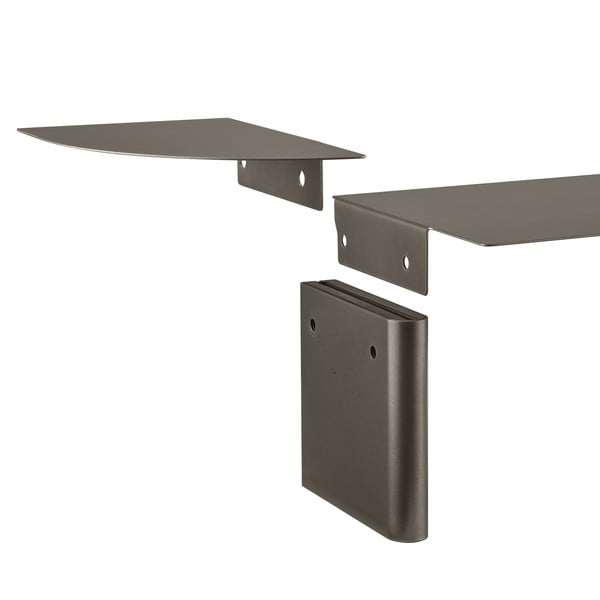 Сив стоманен стенен рафт 80 cm Oru – Blomus-image-4