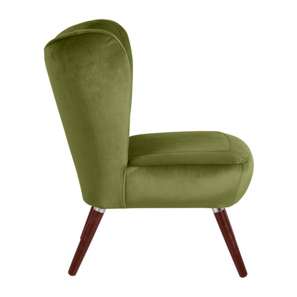 Зелен фотьойл от кадифе Sari - Max Winzer-image-2