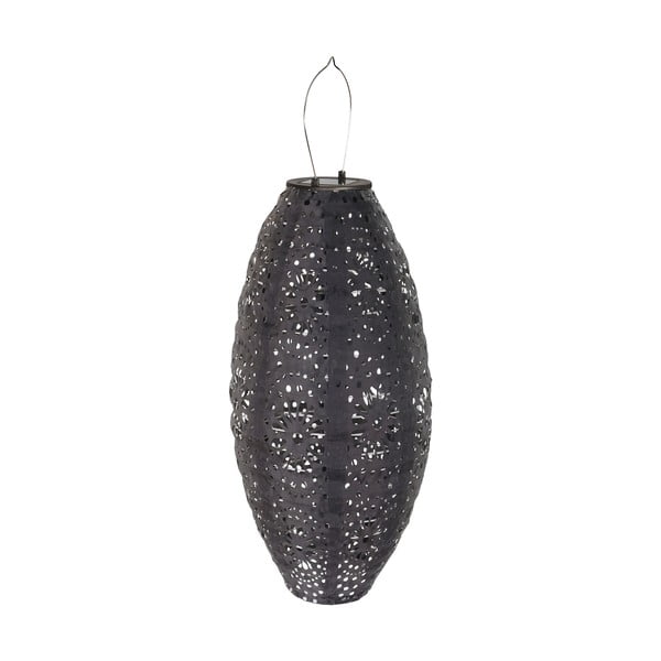 Тъмносив екстериорен LED фенер със соларен панел (височина 40 cm) Foxdale – House Nordic