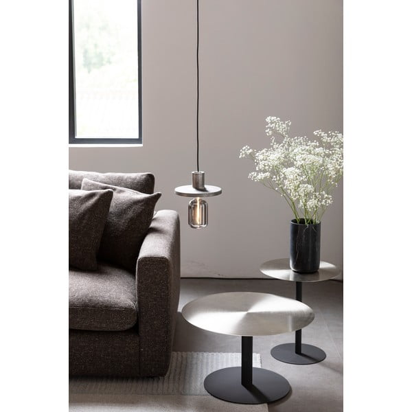 Метална кръгла масичка за кафе в черен и златист цвят ø 60 cm Snow – Zuiver-image-4