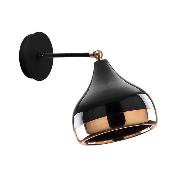 Стенна лампа в черно-меден цвят Yildo - Opviq lights
