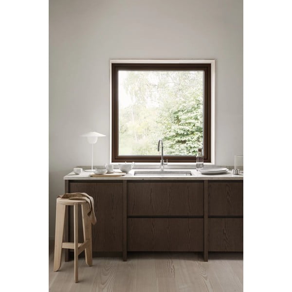 Бар стол от масивен дъб в естествен цвят (височина на седалката 75 cm) Eli – Blomus-image-1