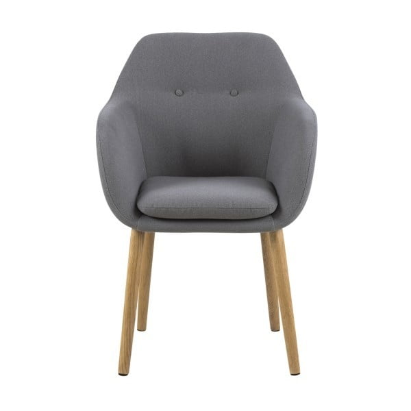 Светлосив трапезен стол Emilia - Actona-image-2