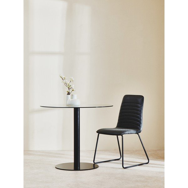 Кръгла трапезна маса със стъклен плот ø 90 cm Metropolitan – Premier Housewares-image-1