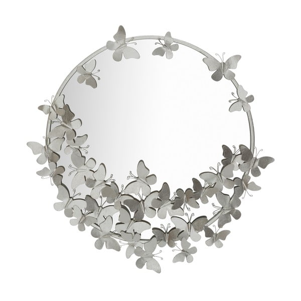 Огледало за стена в сребърен цвят, ø 74 cm - Mauro Ferretti