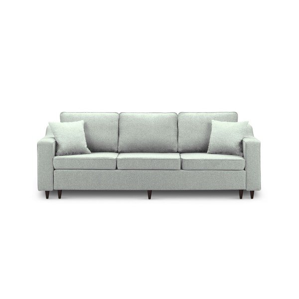 Светлозелен триместен разтегателен диван с място за съхранение Narcisse - Mazzini Sofas-image-2