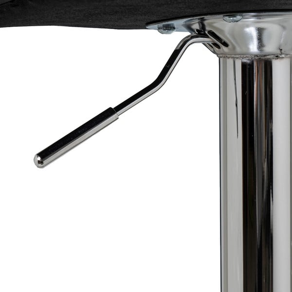 Черни бар столове в комплект от 2 бр. с регулируема височина  от имитация на кожа (височина на седалката 93 cm) – Casa Selección-image-4