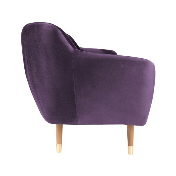 Диван от лилаво кадифе , 188 cm Benito - Mazzini Sofas-image-3
