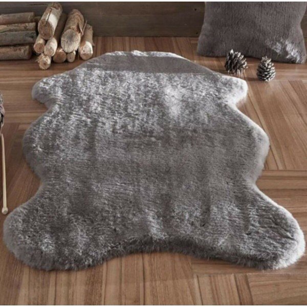 Антрацитна синтетична кожа 60x100 cm Pelush Anthracite – Mila Home-image-1