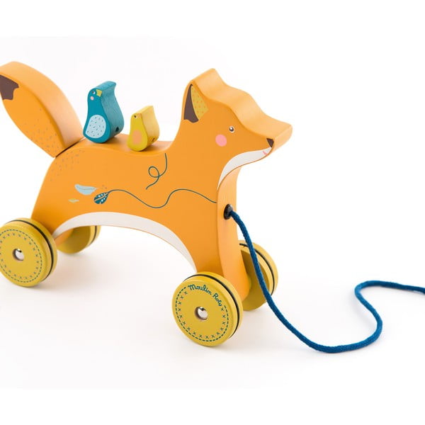 Играчка за дърпане Fox - Moulin Roty-image-2