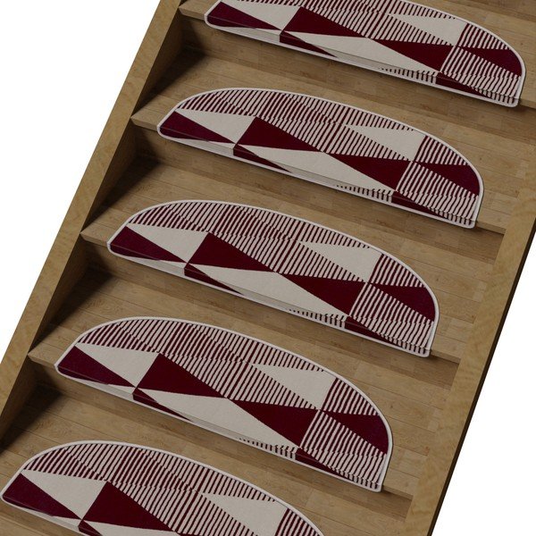 Стъпала за стълби с бял оцет в комплект от 16 броя 20x65 cm Triangles - Vitaus-image-1
