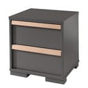 Тъмносиво детско нощно шкафче London – Vipack