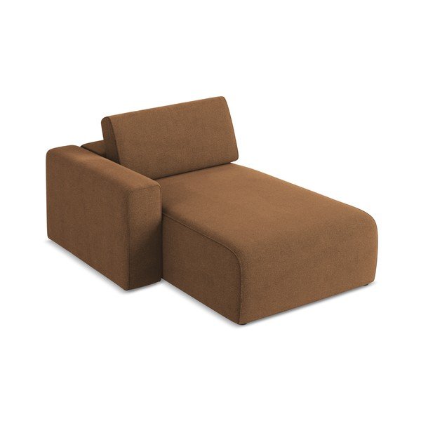 Кафяв модул за диван (ляв ъгъл) Kalea – Makamii-image-1